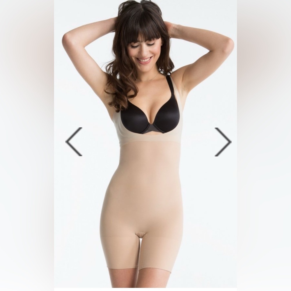 SPANX Shape My Day Open-Bust Bodysuit Natural 1X